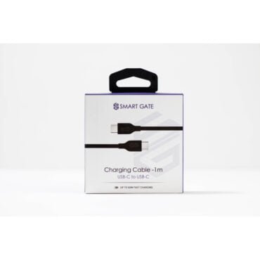 Smart Gate Cable braided USB-C to USB-C Fast 1m Black