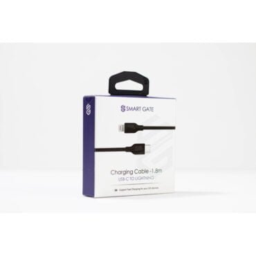 Smart Gate Cable PVC USB-C to Lightning Fast 1.8m Black