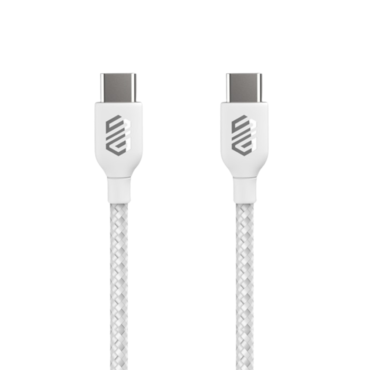 Smart Gate Cable braided USB-C to USB-C Fast Shielded White
