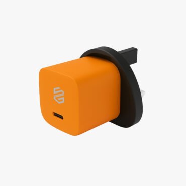 Smart Gate Wall Charger 25W 1 Port USB-C PD 3-PIN Orange