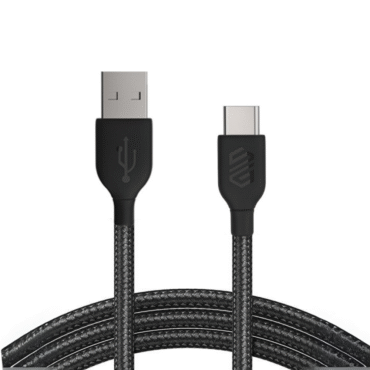 Smart Gate Cable braided USB-A to USB-C Fast Shielded 3m Black 1 Piece