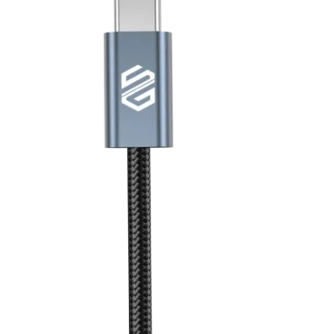 Smart Gate Cable braided Aluminum USB-C to USB-C 100W 480MB/sec 1.5m Black
